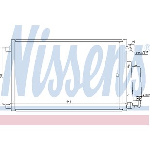 Kondensator, Klimaanlage NISSENS 940038