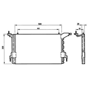 Kondensator, Klimaanlage EASY FIT NRF 35260