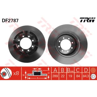 Bremsscheibe TRW DF2787, 1 Stück