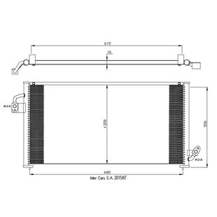 Kondensator, Klimaanlage NRF 35523