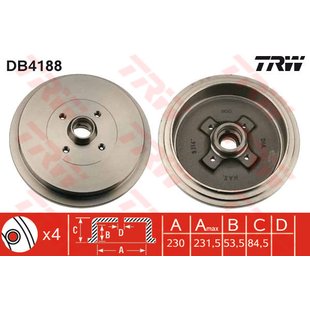 Bremstrommel TRW DB4188