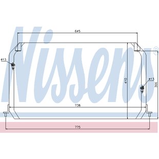 Condensator, airconditioning NISSENS NIS 94026