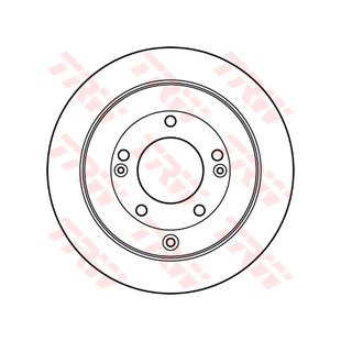 Bremsscheibe TRW DF4937 hinten, voll, 1 Stück