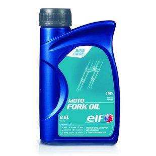 Schokdemperolie ELF Moto Fork Oil 15W 0,5L