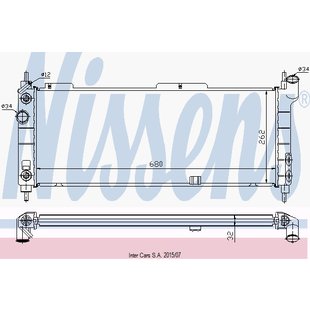 Kühler, Motorkühlung NISSENS 632921