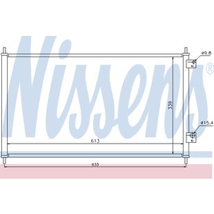 Kondensator, Klimaanlage NISSENS 94733