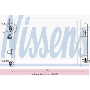 Verflüssiger, Klimaanlage NISSENS NIS 940182