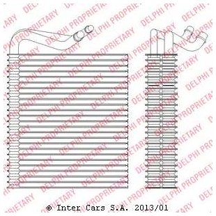 Verdampfer, Klimaanlage DELPHI TSP0525202