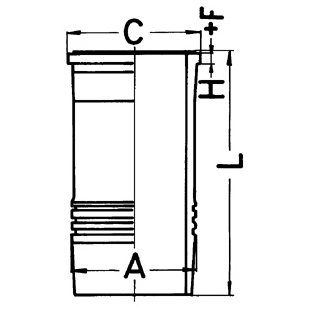 Zylinderlaufbuchse KOLBENSCHMIDT 89826110