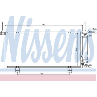 Kondensator, Klimaanlage NISSENS 940164