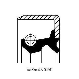 Wellendichtring, Differential CORTECO 12011525B