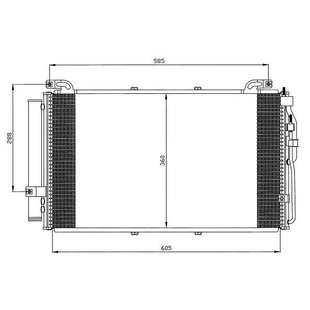 Kondensator, Klimaanlage NRF 35477