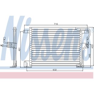 Kondensator, Klimaanlage NISSENS 94346