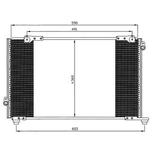 Kondensator, Klimaanlage EASY FIT NRF 35607