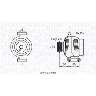 Lichtmaschine, Generator MAGNETI MARELLI 063358061010