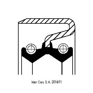 Wellendichtring, Schaltgetriebe CORTECO 12012282B