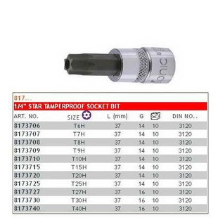 Dopbit 1/4" TORX SONIC 8173725