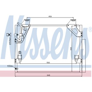 Kondensator, Klimaanlage NISSENS 940082