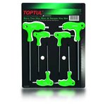 Stiftschlüsselsatz TORX TOPTUL 6Stk T10 T15 T20 T25 Länge: 100mm T30 T40 150mm