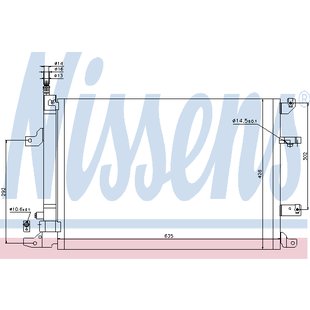 Kondensator, Klimaanlage NISSENS 940103