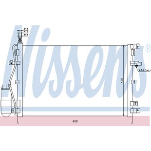 Kondensator, Klimaanlage NISSENS 94937