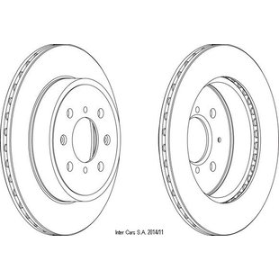 Bremsscheiben FERODO DDF1509 vorne, belüftet, 2 Stück