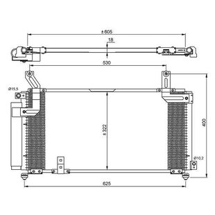 Kondensator, Klimaanlage NRF 35847