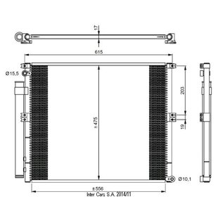 Kondensator, Klimaanlage EASY FIT NRF 350050