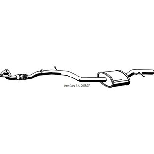 Mittelschalldämpfer ASMET 05.149