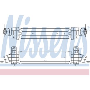 Ladeluftkühler NISSENS 96702