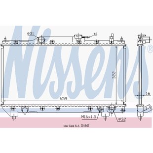 Kühler, Motorkühlung NISSENS 64783A