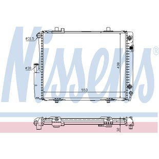 Kühler, Motorkühlung NISSENS 62582A