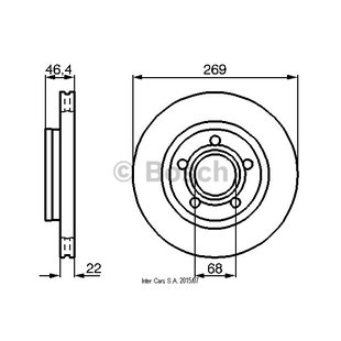 Bremsscheibe BOSCH 0 986 478 574 hinten, belüftet, hochkarbonisiert, 1 Stück