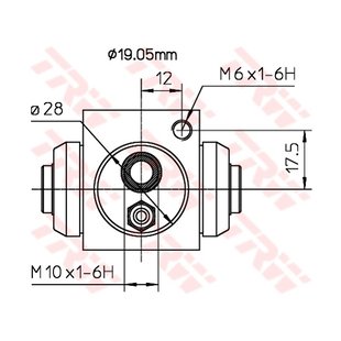 Radbremszylinder TRW BWD119A