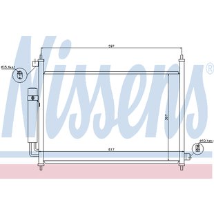 Verflüssiger, Klimaanlage NISSENS NIS 940064