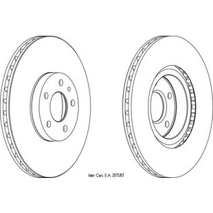 Bremsscheiben FERODO DDF156, Vorne, belüftet, 2 Stück