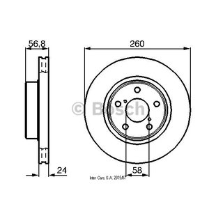 Bremsscheibe BOSCH 0 986 478 293 vorne, belüftet, 1 Stück