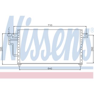 Kondensator, Klimaanlage NISSENS 94356