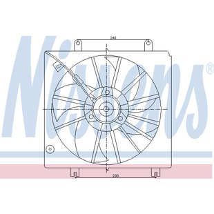 Lüfter, Motorkühlung NISSENS 85046