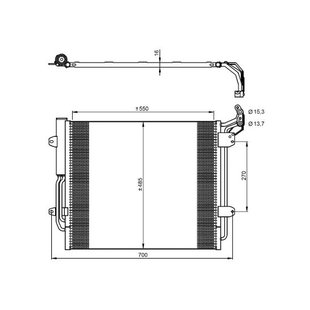 Kondensator, Klimaanlage NRF 350054