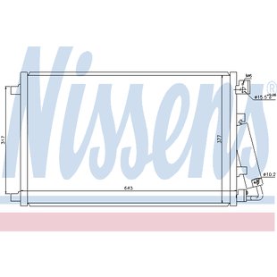 Verflüssiger, Klimaanlage NISSENS NIS 940039