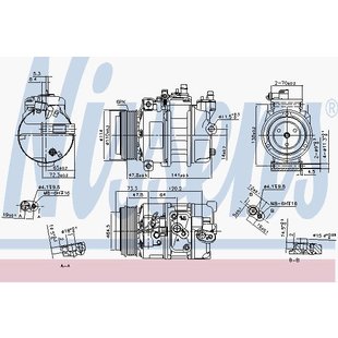 Kompressor, Klimaanlage NISSENS 89496