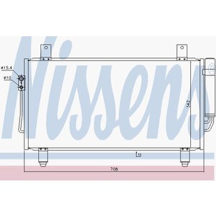 Kondensator, Klimaanlage NISSENS 940435