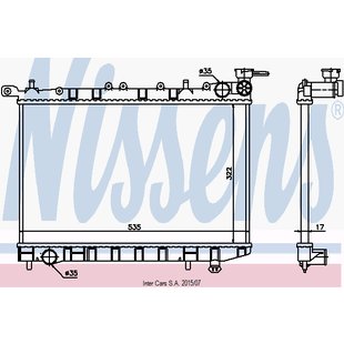 Kühler, Motorkühlung NISSENS 62974