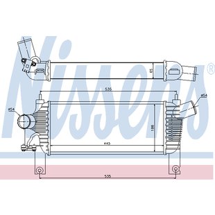 Ladeluftkühler NISSENS 96622