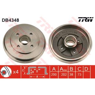 Bremstrommel TRW DB4348