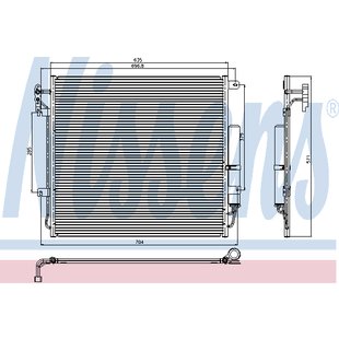 Kondensator, Klimaanlage NISSENS 94839