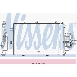 Kondensator, Klimaanlage NISSENS 94546