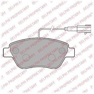 Bremsbelagsatz DELPHI LP2230, Vorne