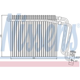 Verdampfer, Klimaanlage NISSENS 92248